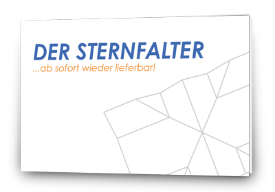 Sternfalter Klappkarte geschlossen
