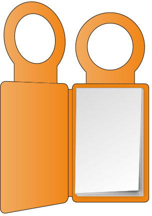 PocketPlaner mit Flaschenanhänger geöffnet